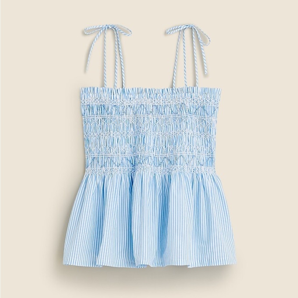 NWT - J. Crew Paloma Blue Striped Tank Top Women Size Medium